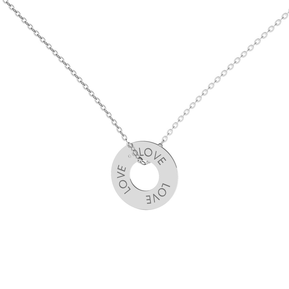 Diamond necklace Love Circle