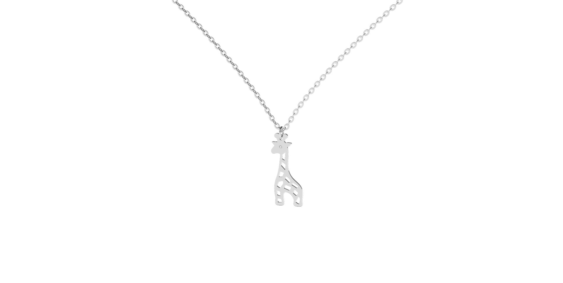 Diamond necklace Giraffe