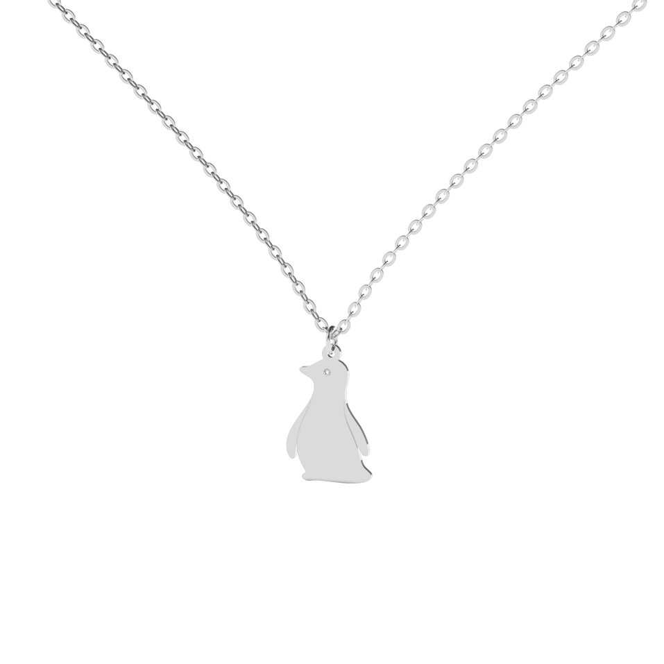 Diamond necklace Penguin