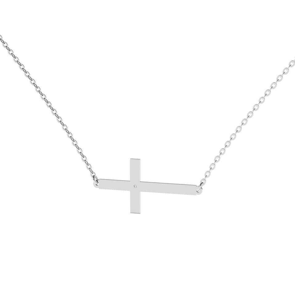 Diamond necklace Cross