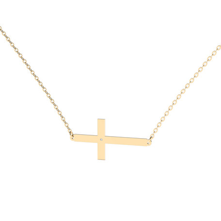 Diamond necklace Cross