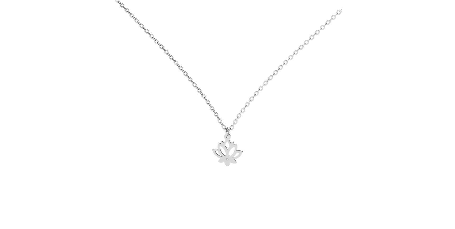 Diamond necklace Little Lotus