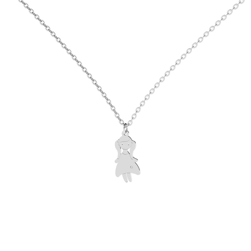 Diamond necklace Girl