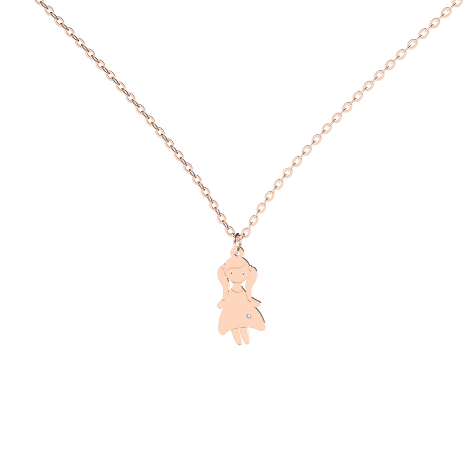 Diamond necklace Girl