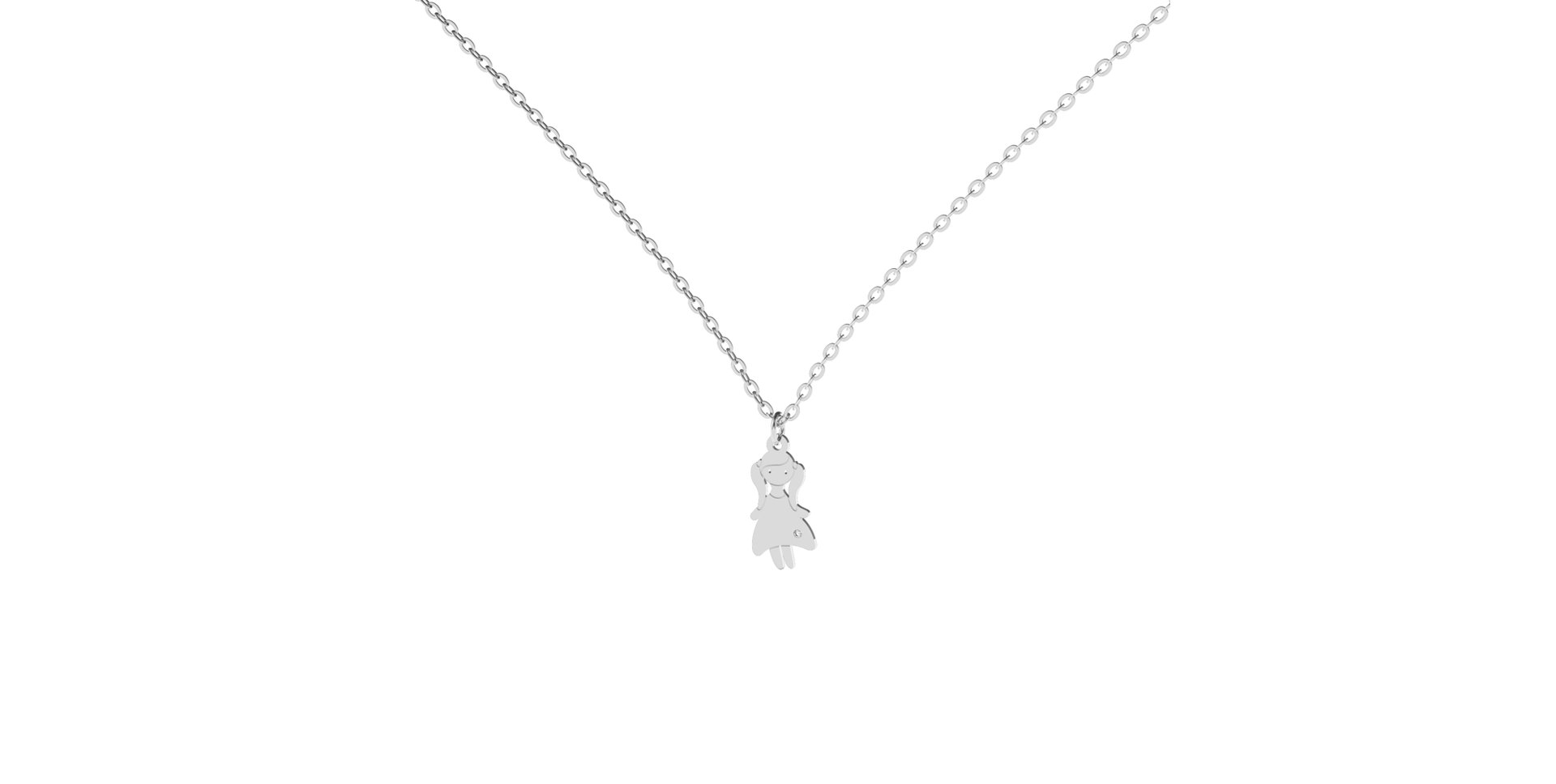 Diamond necklace Little Girl
