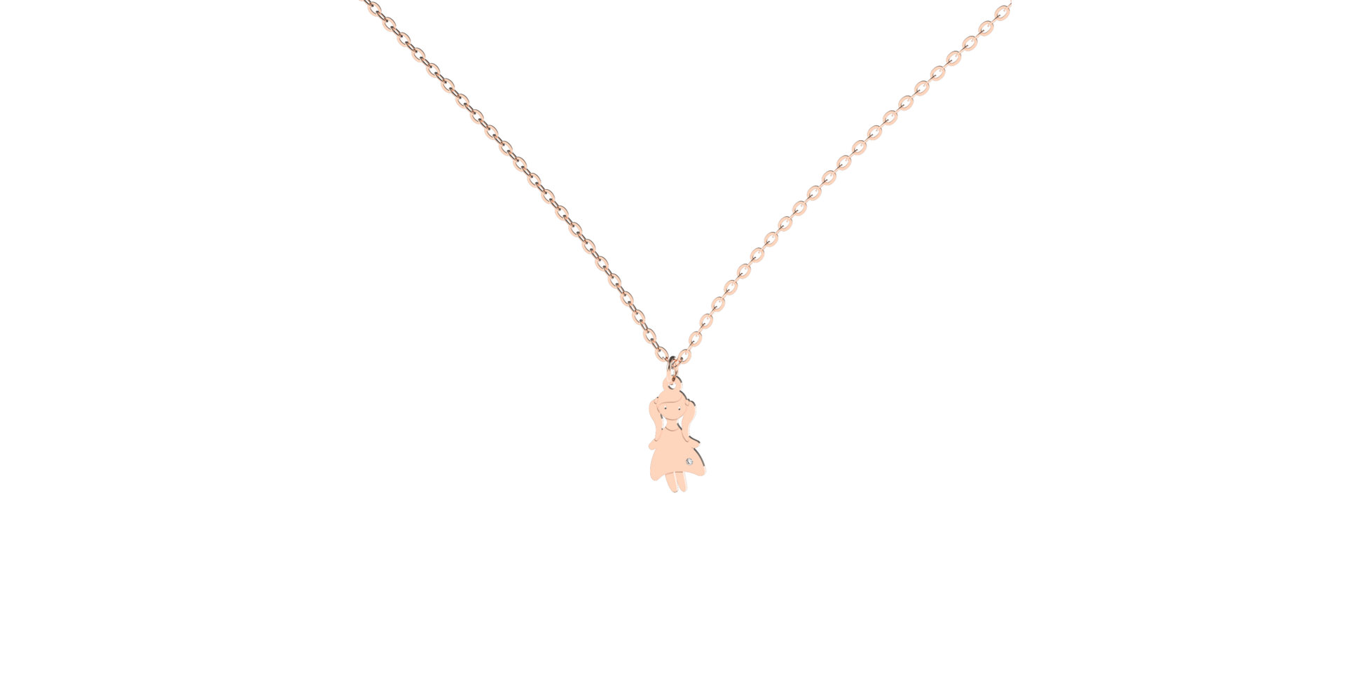 Diamond necklace Little Girl