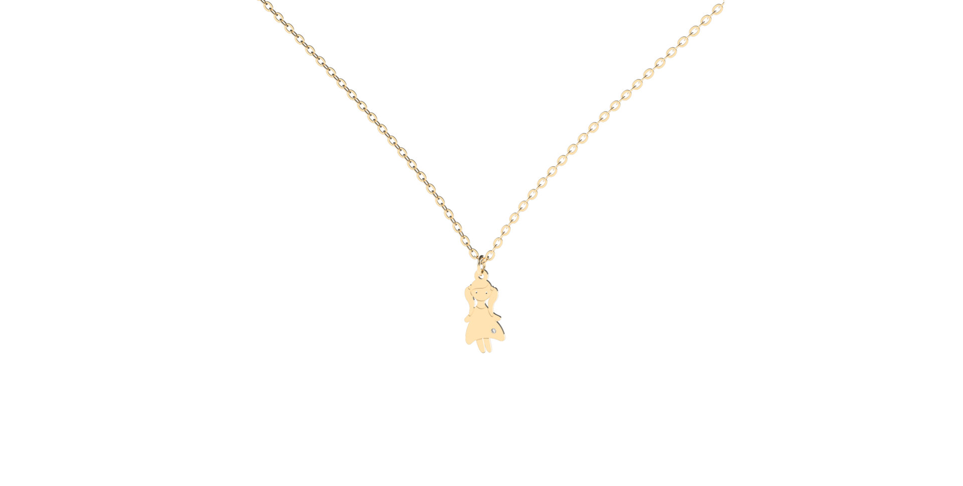 Diamond necklace Little Girl