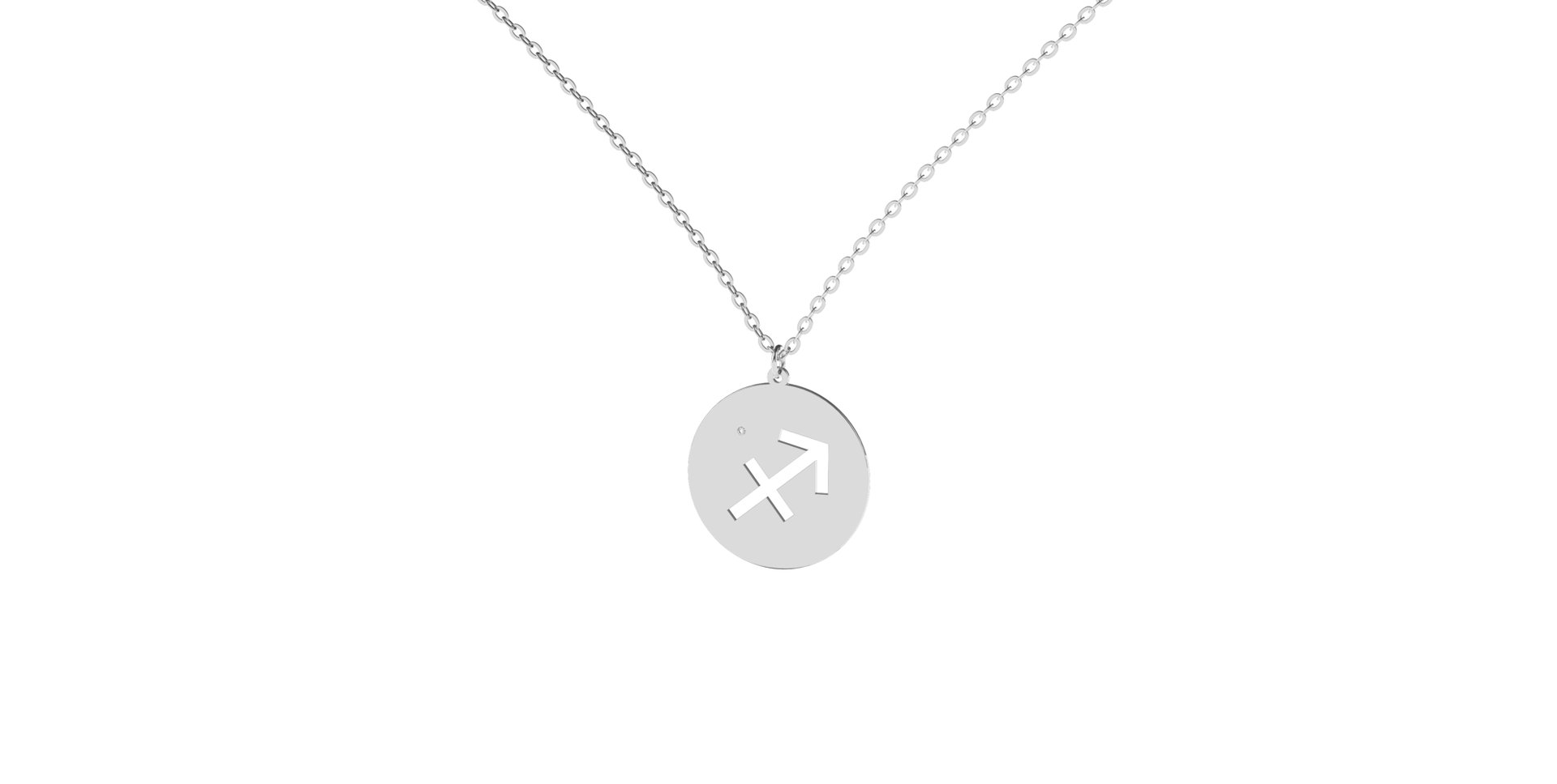 Diamond necklace Sagittarius