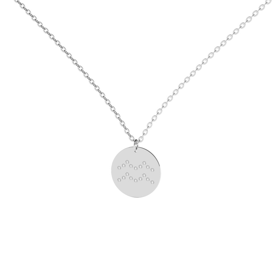 Diamond necklace Aquarius