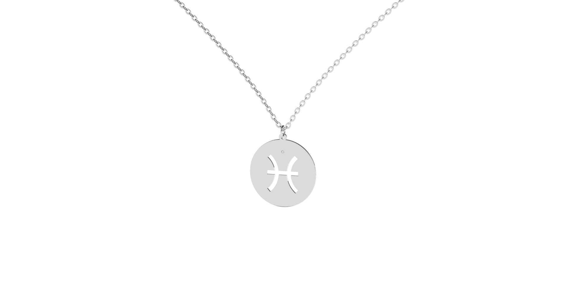 Diamond necklace Pisces