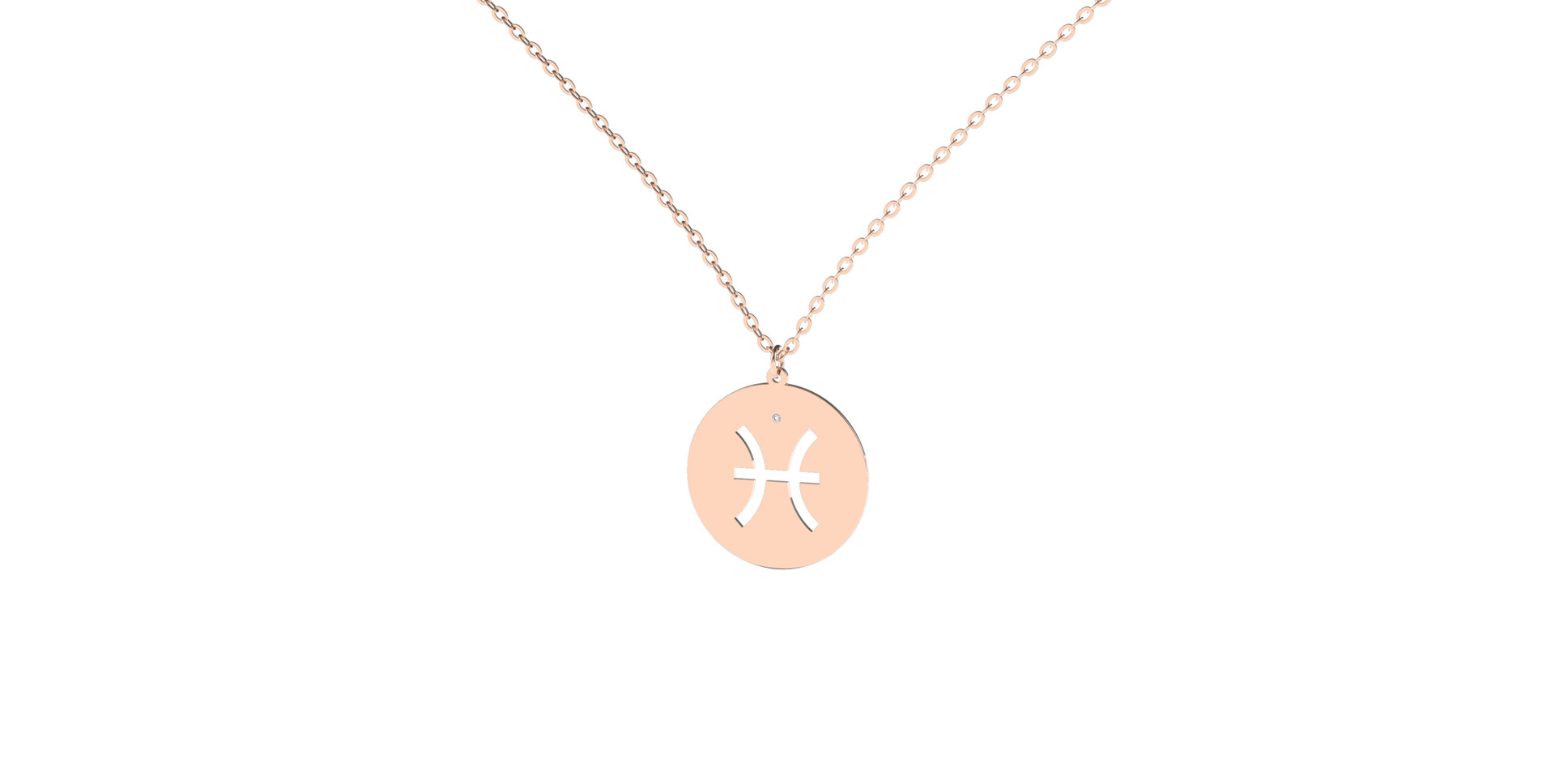 Diamond necklace Pisces