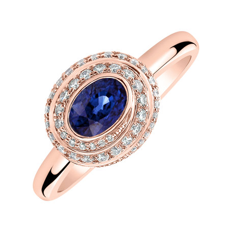 Diamond ring with Sapphire Sapphire Eternity