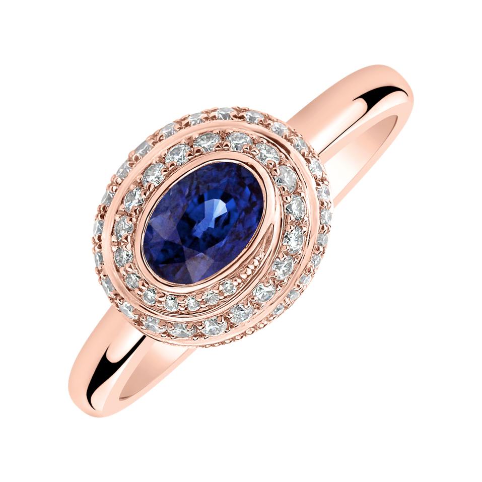 Diamond ring with Sapphire Sapphire Eternity