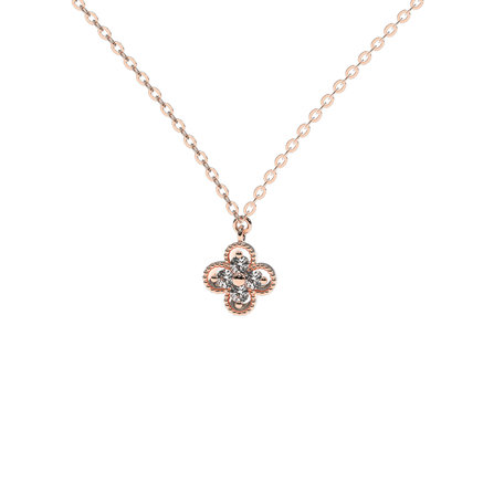 Diamond necklace Lucky Clover