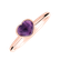Ring with Amethyst Brazil Bonbon2