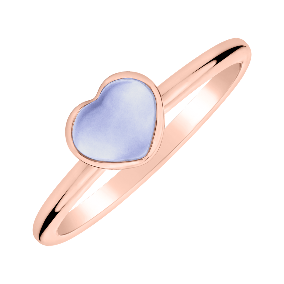 Ring with Blue Chalcedony Bonbon