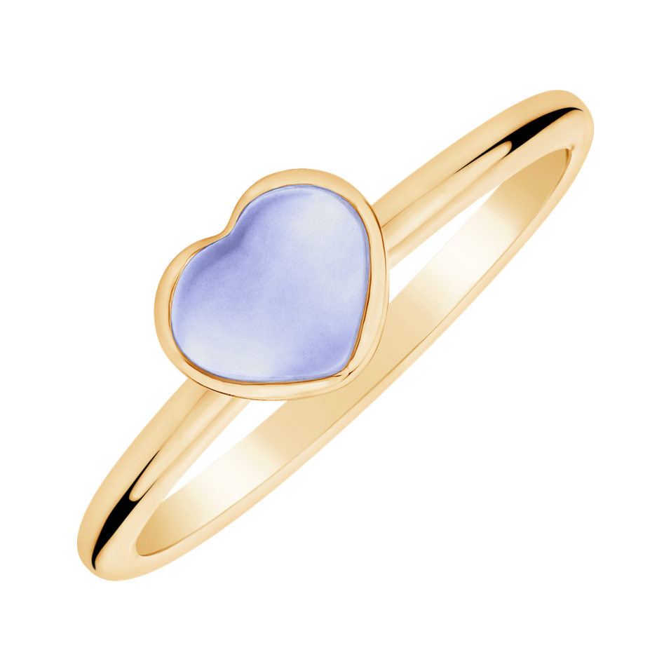 Ring with Blue Chalcedony Bonbon