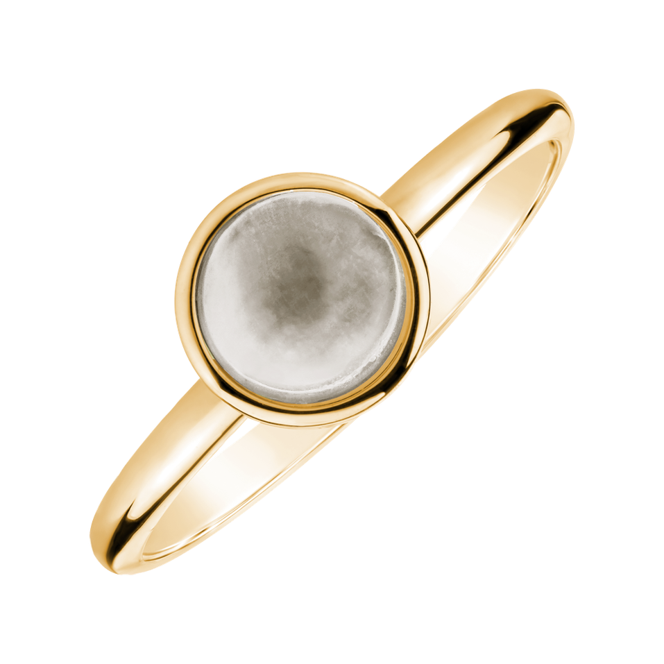 Ring with Moonstone White Bonbon
