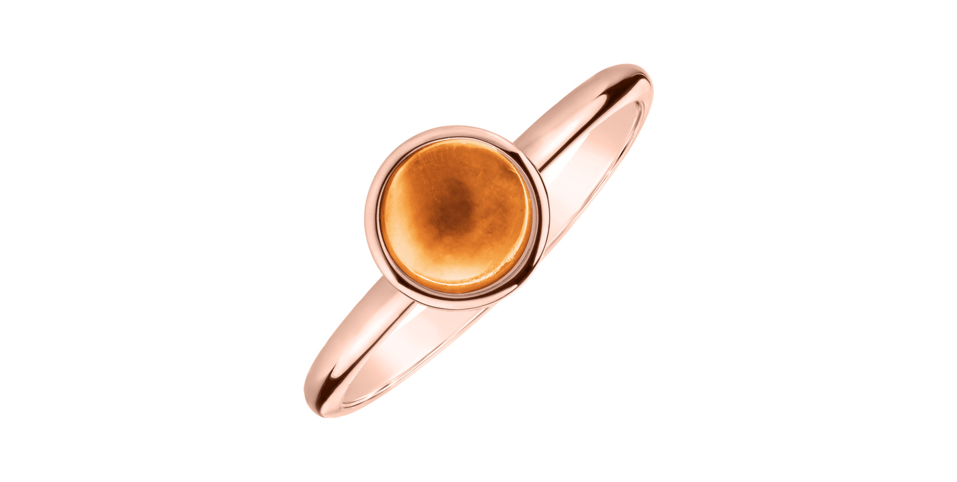 Ring with Moonstone Orange Bonbon