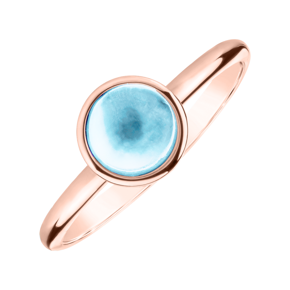 Ring with Aquamarine Bonbon