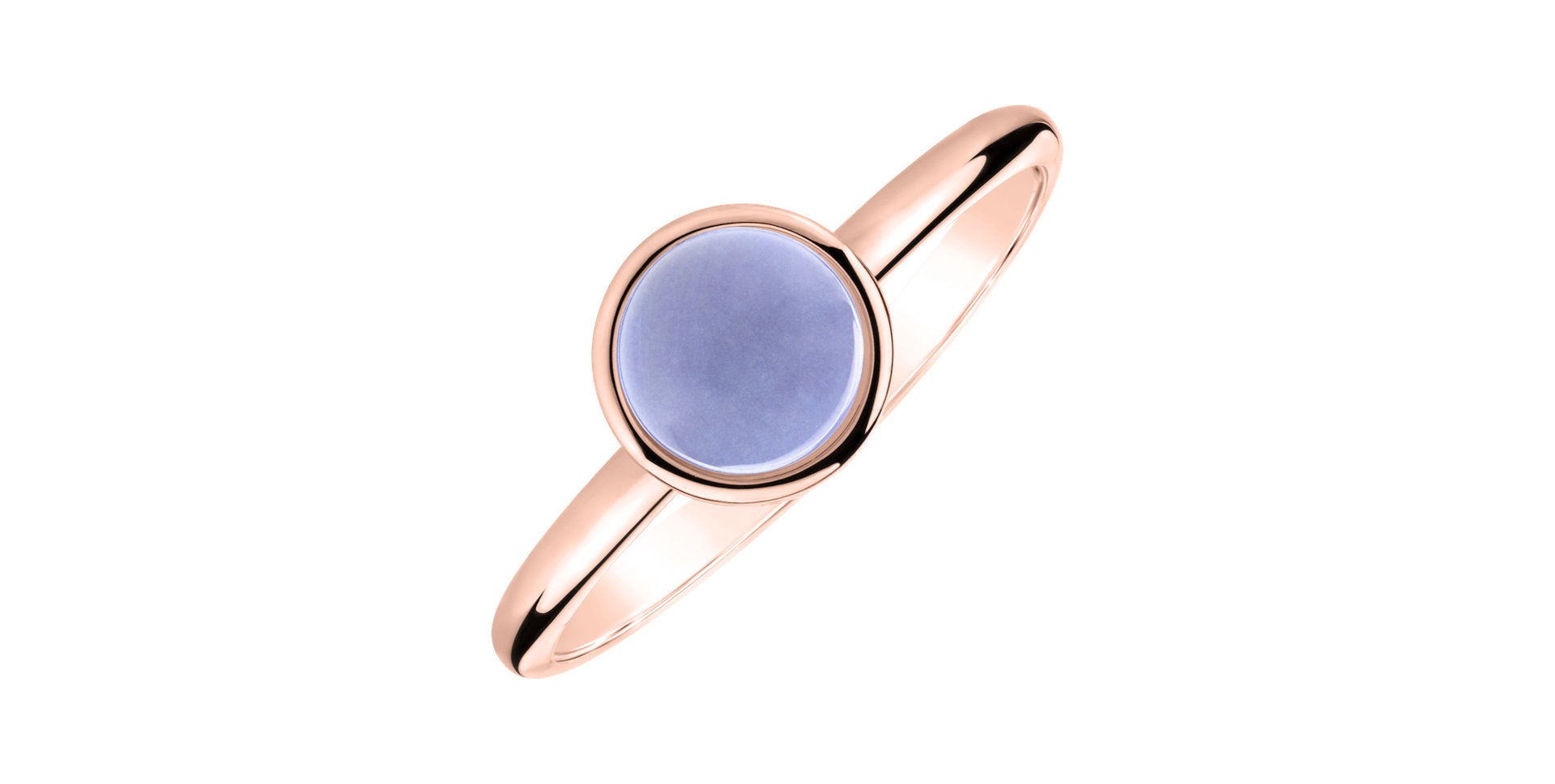 Ring with Blue Chalcedony Bonbon