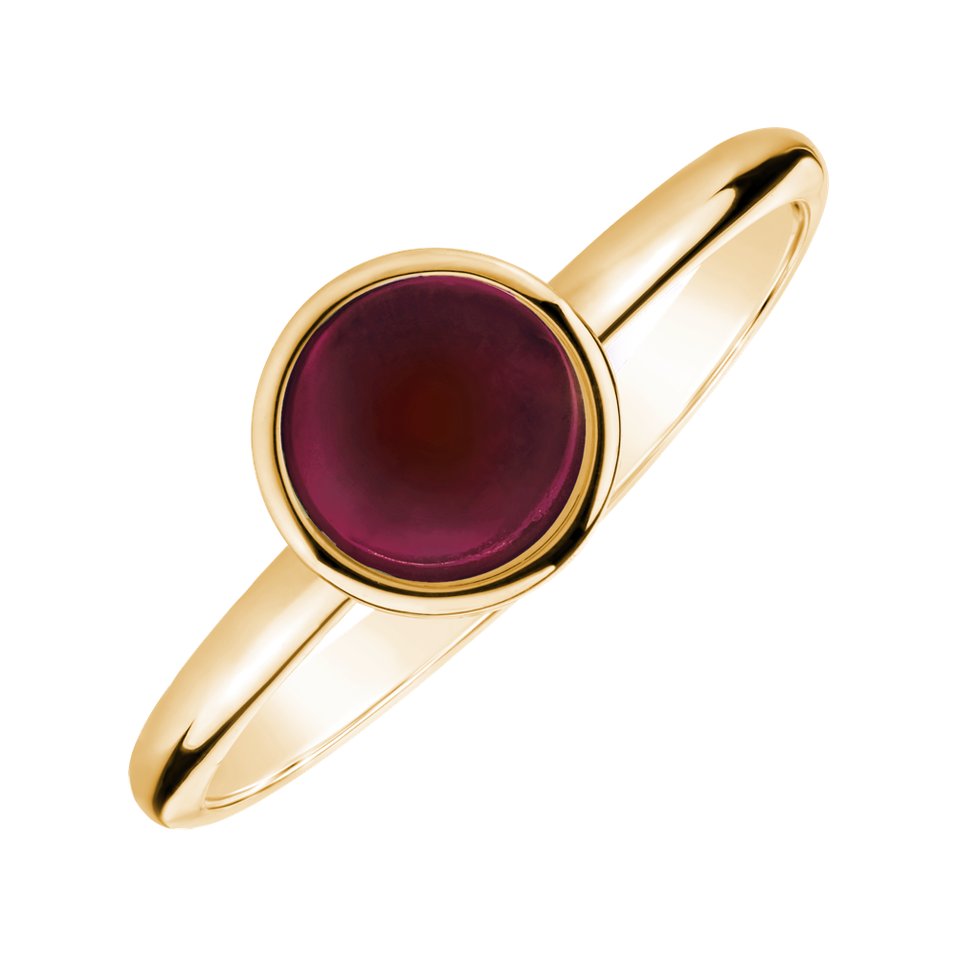 Ring with Pink Garnet Bonbon