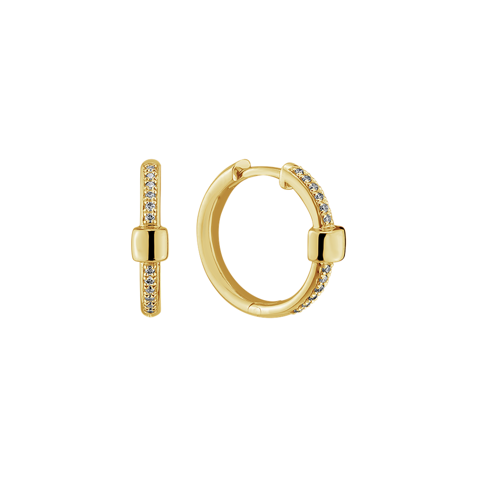 Diamond earrings Charming Square