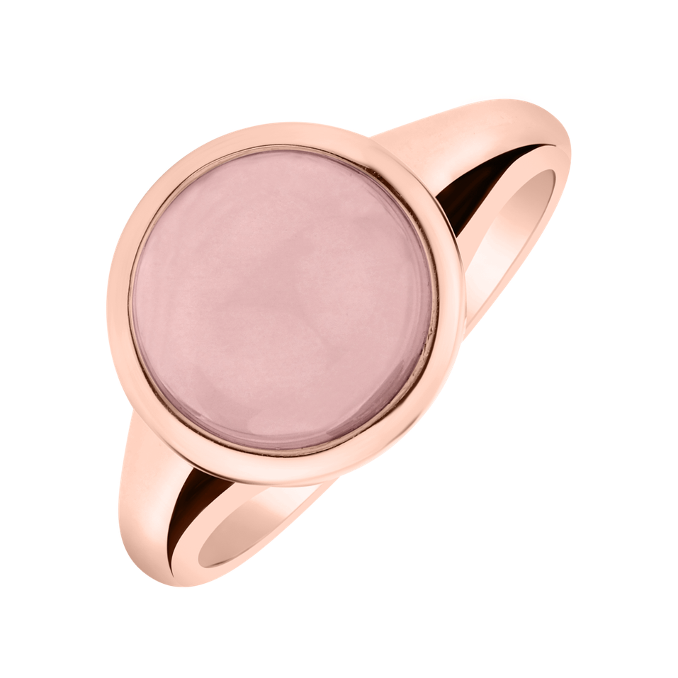 Ring with Rose Quartz Bonbon