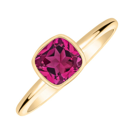 Ring with Topaz Pink Bonbon
