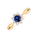 Diamond ring with Sapphire Starlet Blossom2