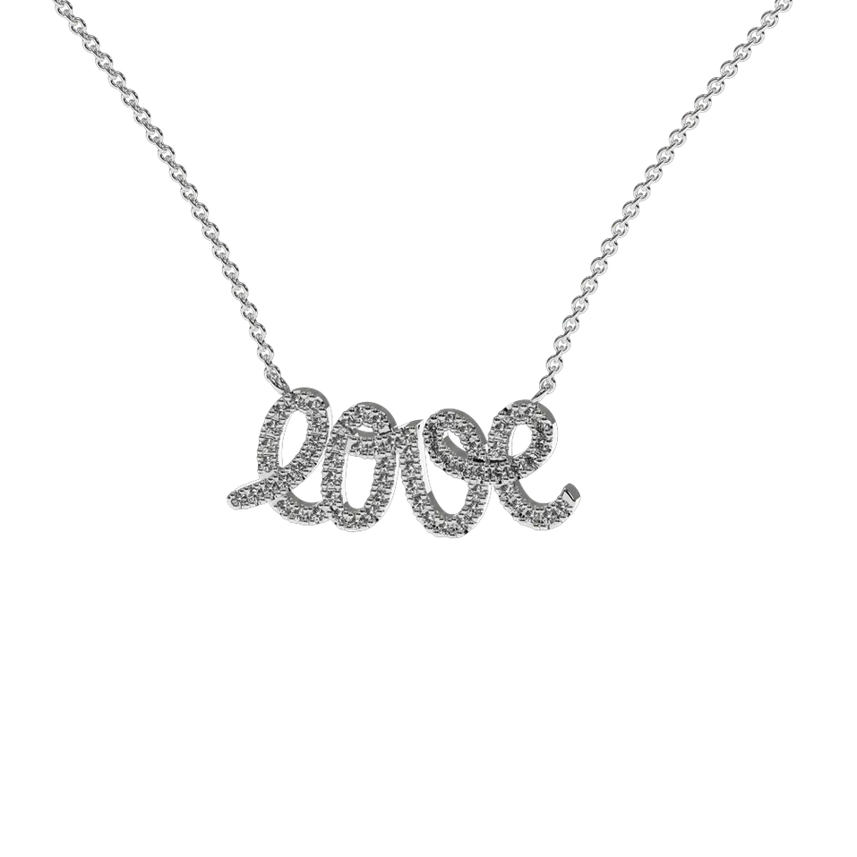 Diamond necklace Glittering Love