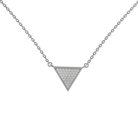 Diamond necklace Sparkling Triangle