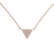 Diamond necklace Sparkling Triangle2