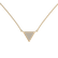 Diamond necklace Sparkling Triangle2