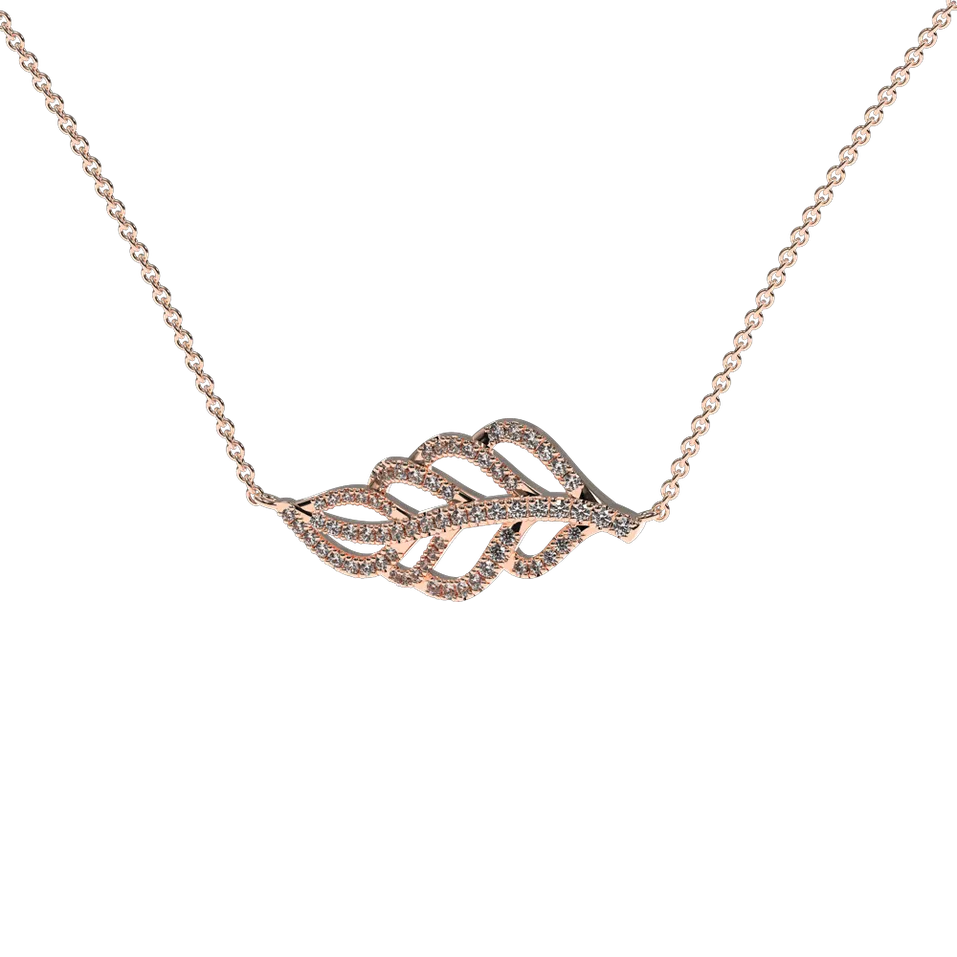 Diamond necklace Diamond Leaf
