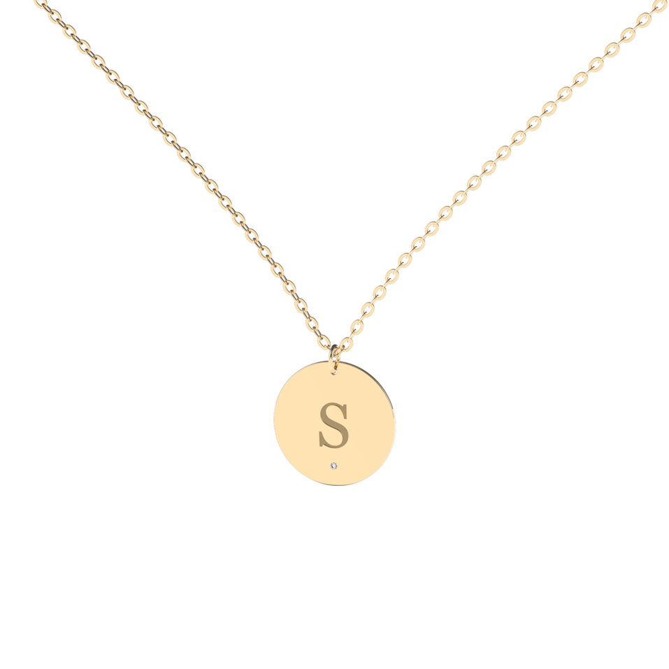 Diamond necklace Big Coins S