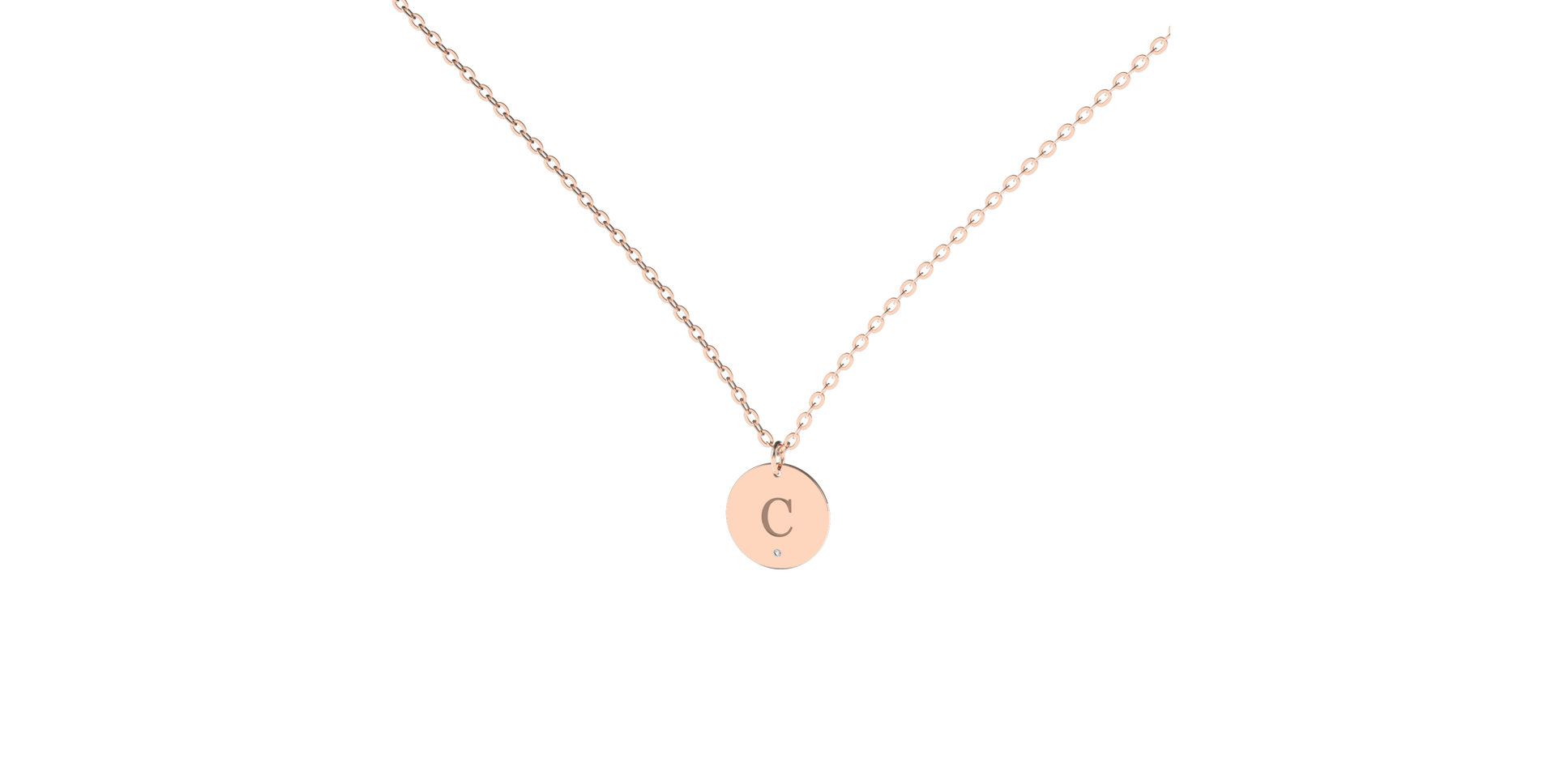 Diamond necklace Little Coins C
