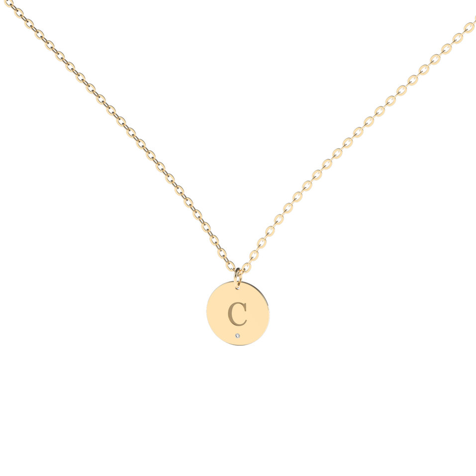 Diamond necklace Little Coins C