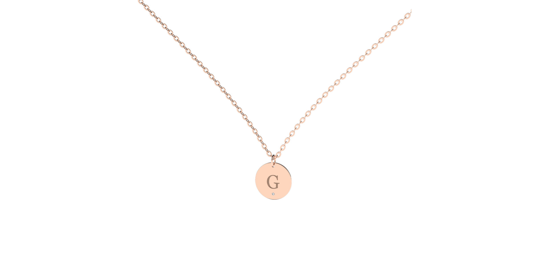 Diamond necklace Little Coins G