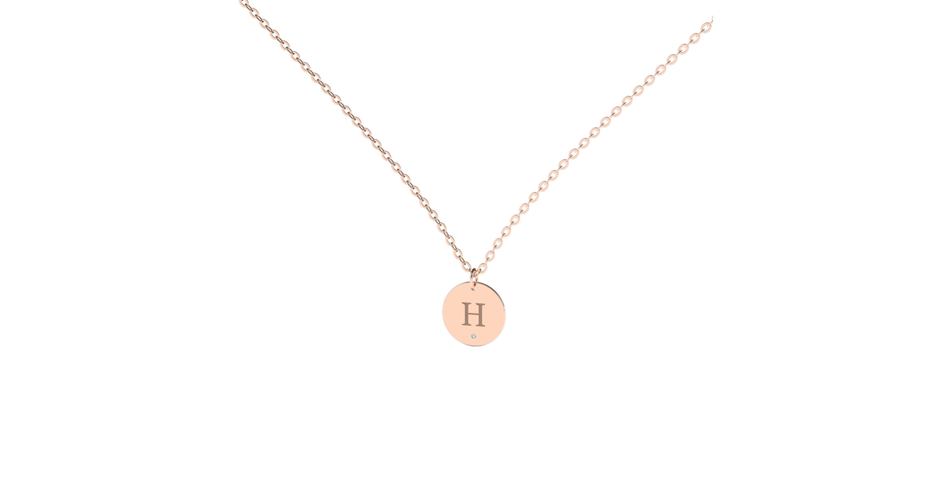Diamond necklace Little Coins H