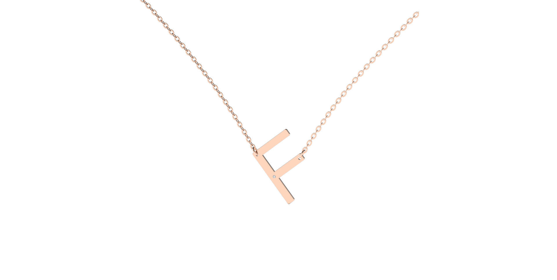 Diamond necklace Big Line F