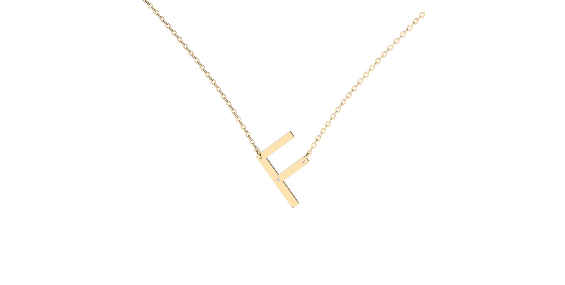 Diamond necklace Big Line F