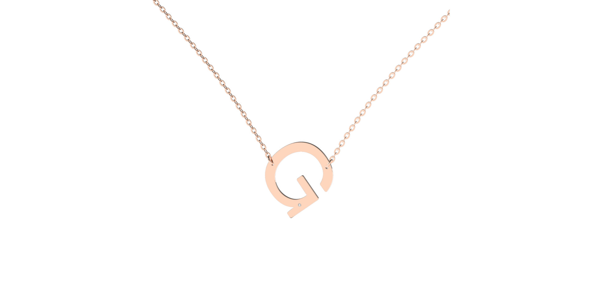 Diamond necklace Big Line G