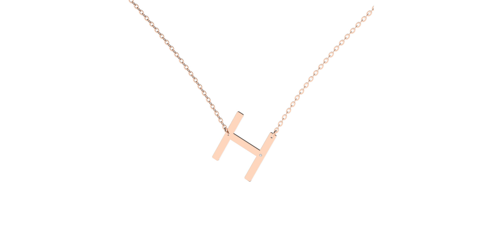 Diamond necklace Big Line H