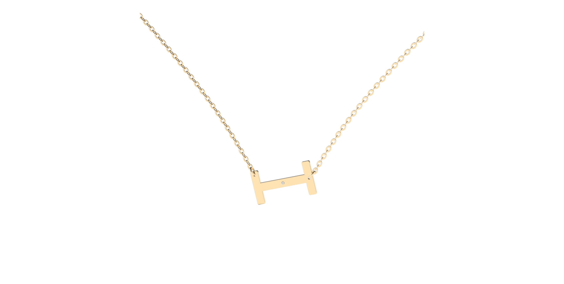 Diamond necklace Big Line I