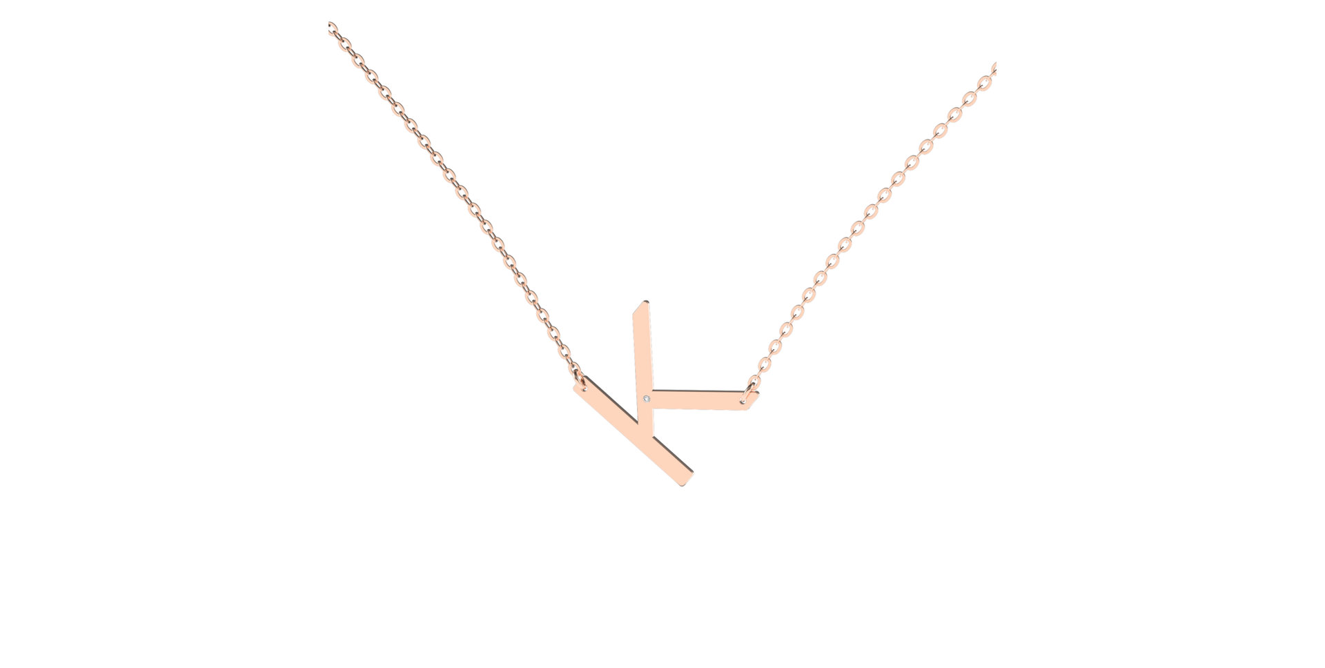 Diamond necklace Big Line K