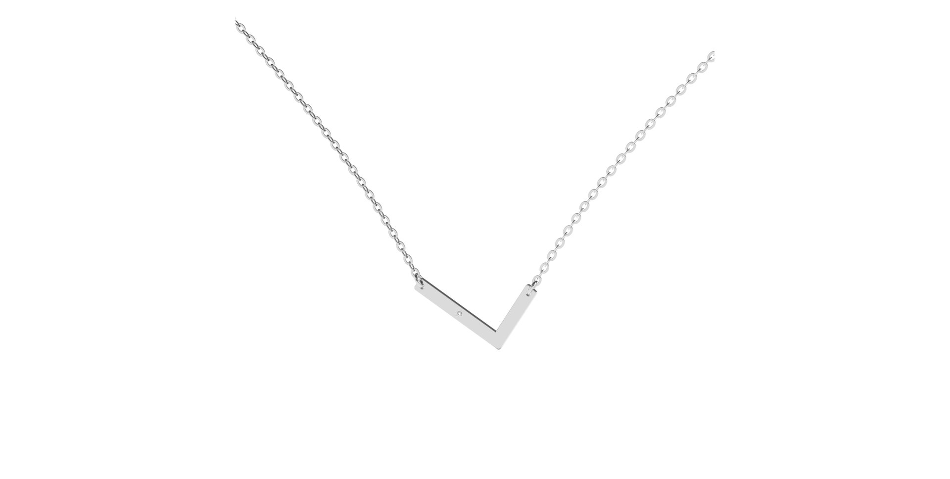 Diamond necklace Big Line L