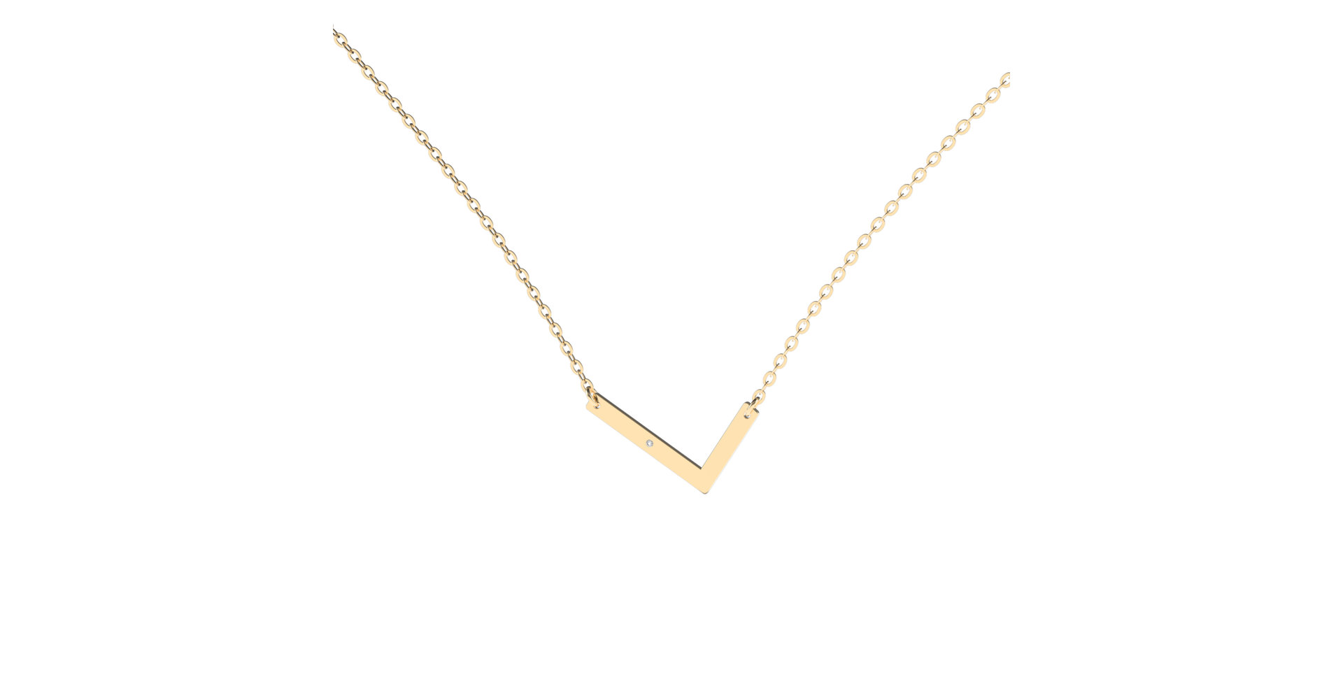 Diamond necklace Big Line L