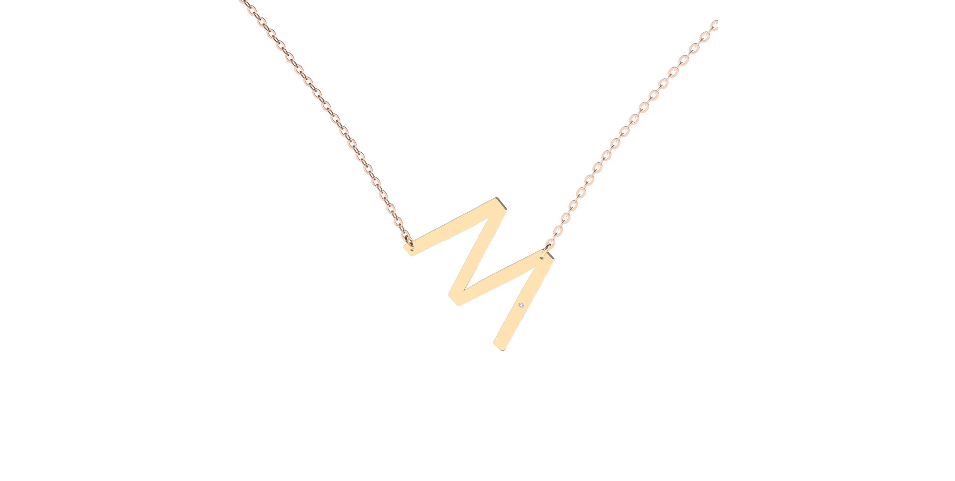 Diamond necklace Big Line M