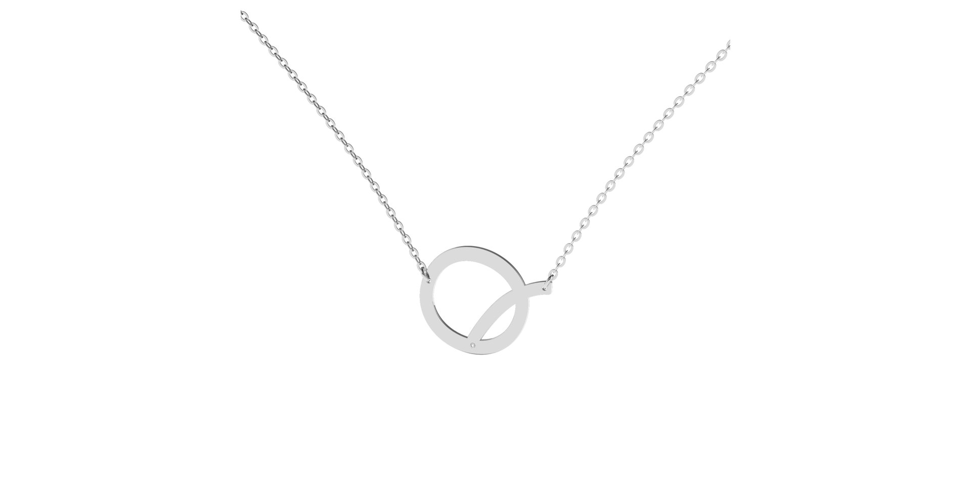 Diamond necklace Big Line Q